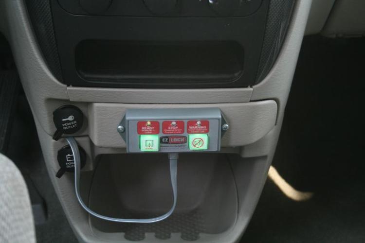 EZ Lock Wheelchair Docking System Handicap Vehicle Securement AMS Vans