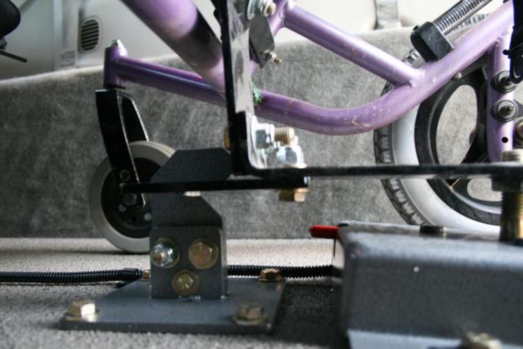 EZ Lock Wheelchair Docking System Handicap Vehicle Securement AMS Vans